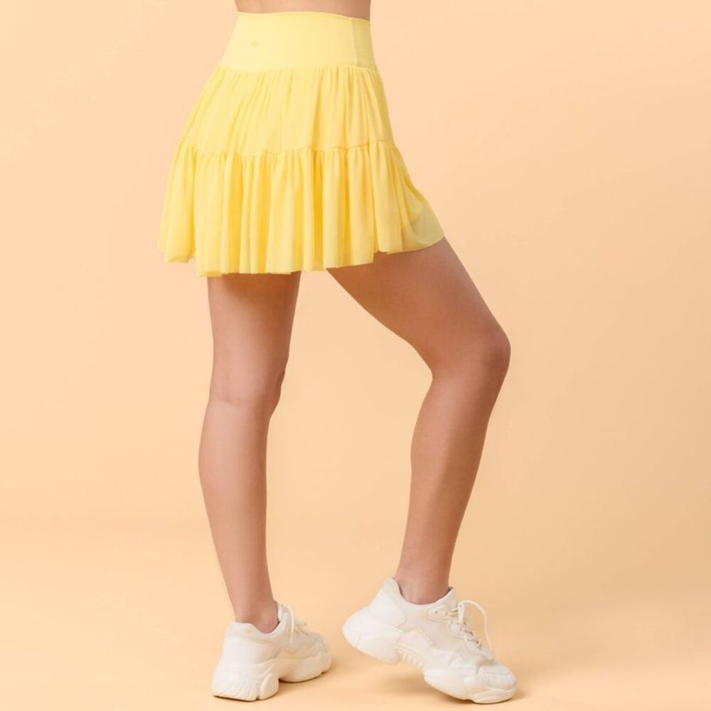 Women's Mommy & Me Ballerina Skort - Yellow S - Picture 3 of 5